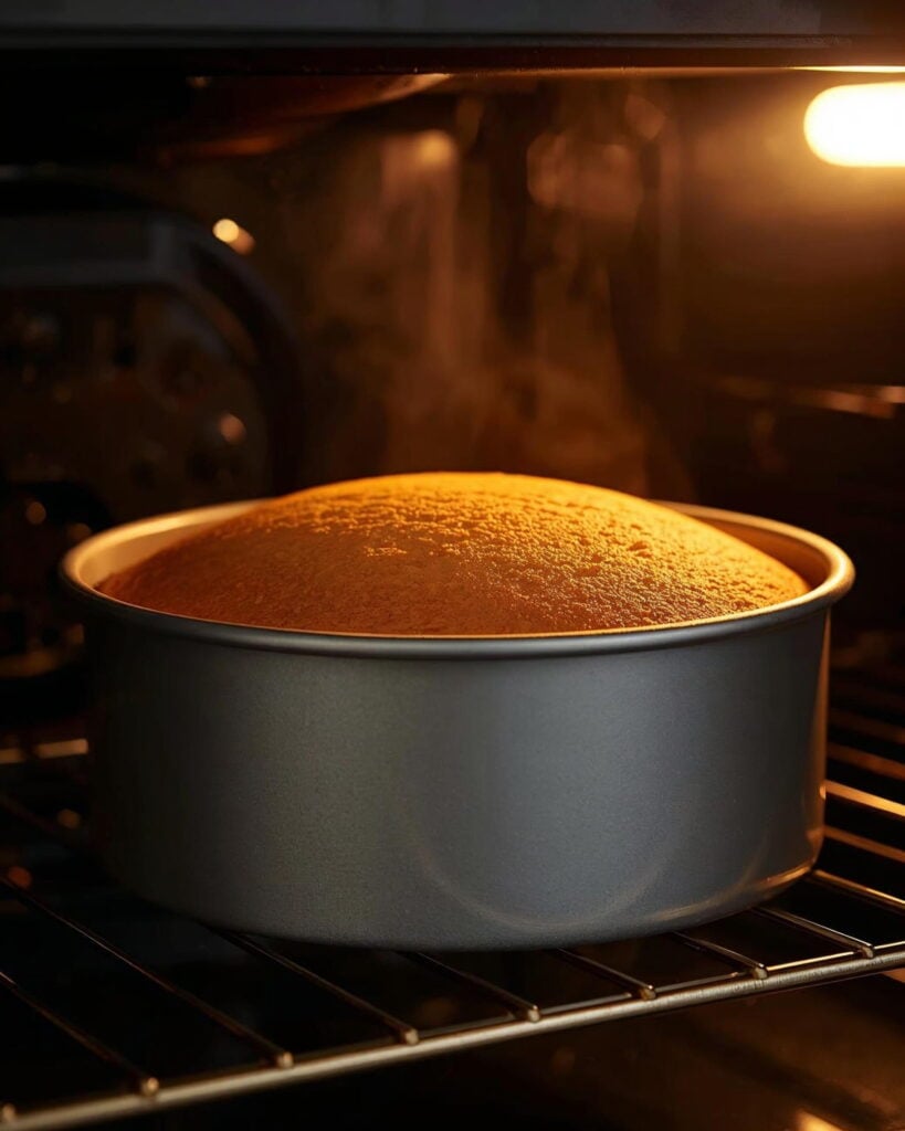gluten free sponge in the oven